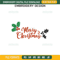 Merry Christmas Embroidery Design File, Christmas Quotes Embroidery Design File.jpg