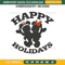 Mickey And Minnie Christmas Embroidery Design File, Happy Holidays Embroidery Design File.jpg