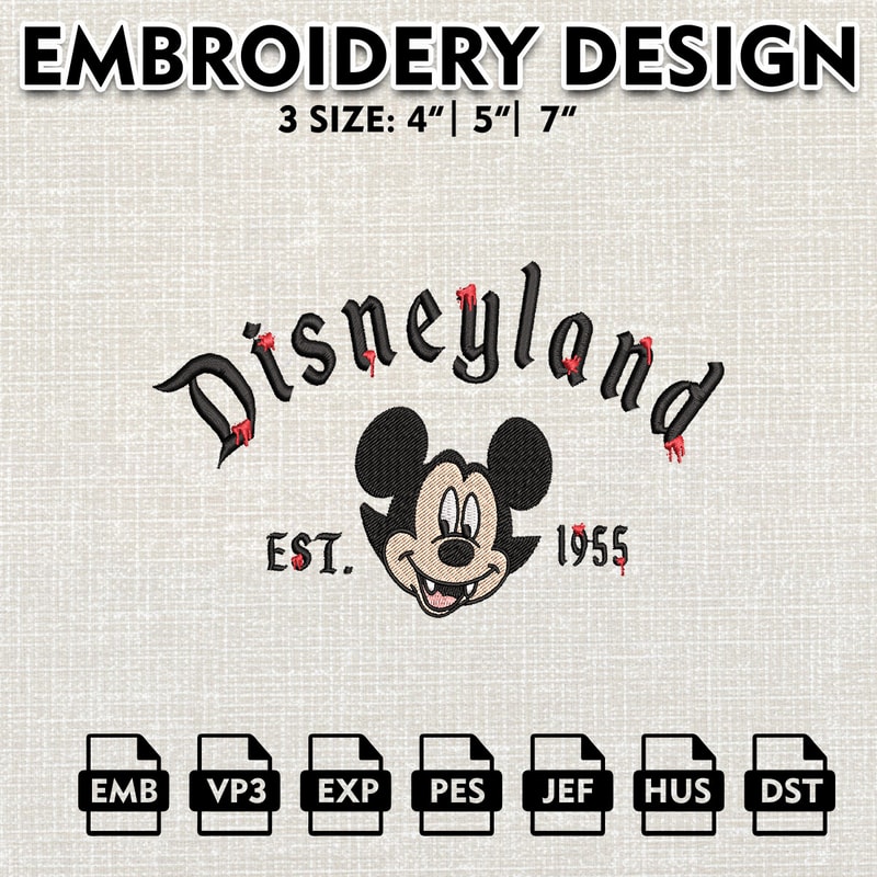 Disney Halloween Embroidery Designs, Halloween Machine Embroidery Pattern, Mickey Disneyland Halloween Embroidery files.jpg