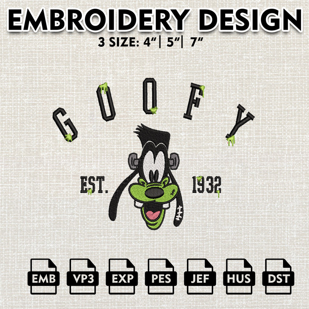 Goofy Est Halloween Embroidery files, Halloween Machine Embroidery Pattern, Disney Halloween Embroidery Designs.jpg