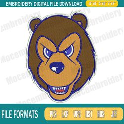 Belmont Bruins Mascot Embroidery Designs, NFL Embroidery Design File Instant Download,Embr122