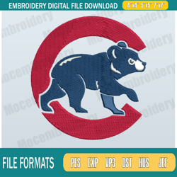 chicago cubs embroidery designs,mlb logo embroidery files,machine embroidery design file,p154