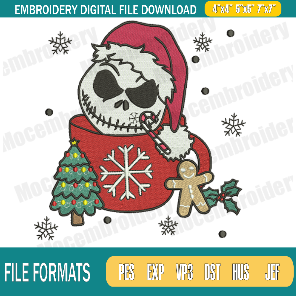 Jack Skellington Christmas Embroidery Designs, Christmas Embroidery Design File Instant Download.png