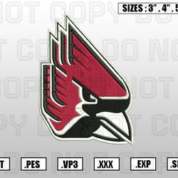 Ball State Cardinals Embroidery File, NCAA Teams Embroidery Designs File,Nike Embroidery D16