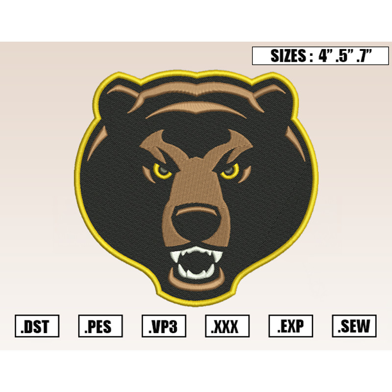Baylor Bears Mascot Embroidery Designs, NCAA Embroidery Design File Instant Download.png