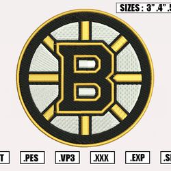 Boston Bruins Embroidery Designs, NHL Logo Embroidery Files File,Nike Embroidery Design,Em29