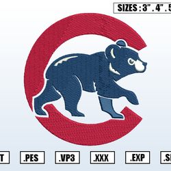 chicago cubs embroidery designs,mlb logo embroidery files,machine embroidery design file,n55