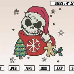 jack skellington christmas embroidery designs, christmas embroidery design file ,nike embr156