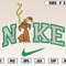 Nike Dog Xmas Christmas Embroidery Designs, Christmas Embroidery Design File Instant Download.png