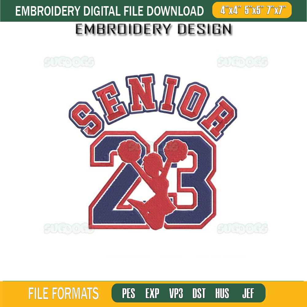 Air Senior 23 Cheerleader Embroidery Design File #1.jpg