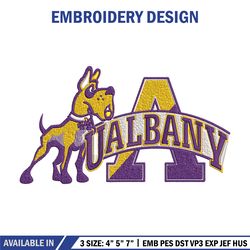 Albany Great Danes logo embroidery design, NCAA embroidery, Sport embroidery, logo sport e194