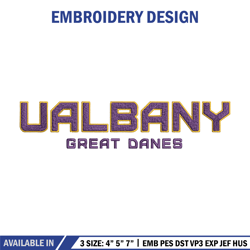 Albany Great Danes Logo embroidery design, NCAA embroidery, Sport embroidery, logo sport e195