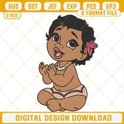 Baby Moana Embroidery Designs, Cute Disney Moana Embroidery PES Files.jpg