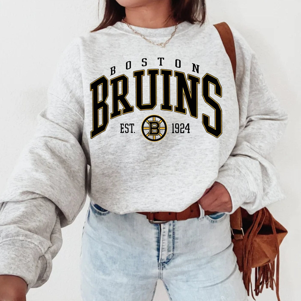 Vintage Sweatshirt, Bos.ton Bru.ins Shirt, Bru.ins Tee, Hockey Sweatshirt, Hockey Sweatshirt, College Sweater, Hockey Fan Shirt 1.jpg
