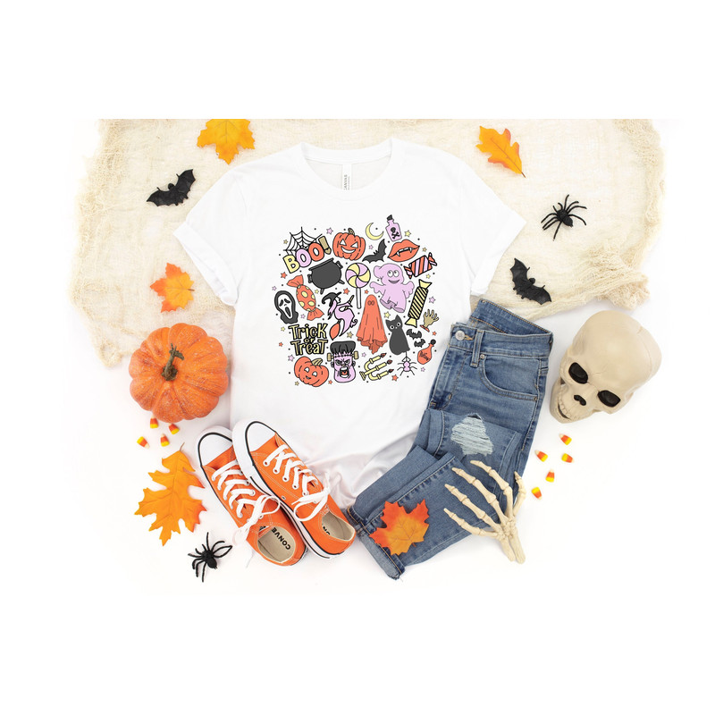 Cute Halloween Theme Shirt for Women, Halloween T-Shirts, Cute Teacher Halloween T-Shirts, Mom Halloween T-Shirts, Fall Shirts.jpg