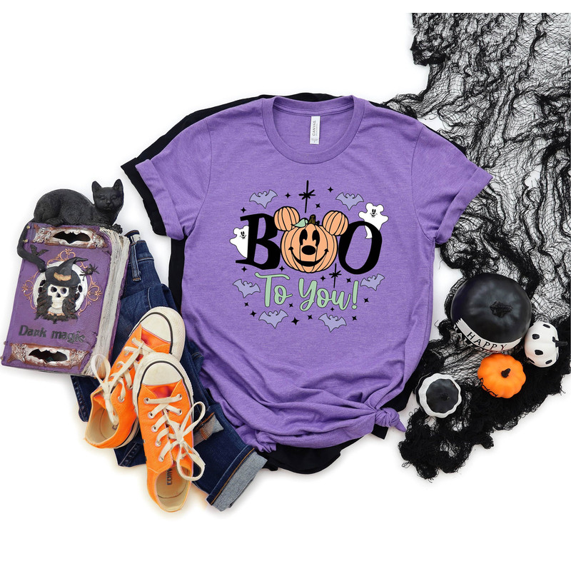 Disney Cute Mickey Boo T-shirt, Disney Halloween Shirts, Family Halloween Shirts, Matching Family Halloween Shirts, Disney Pumpkin T-shirts.jpg
