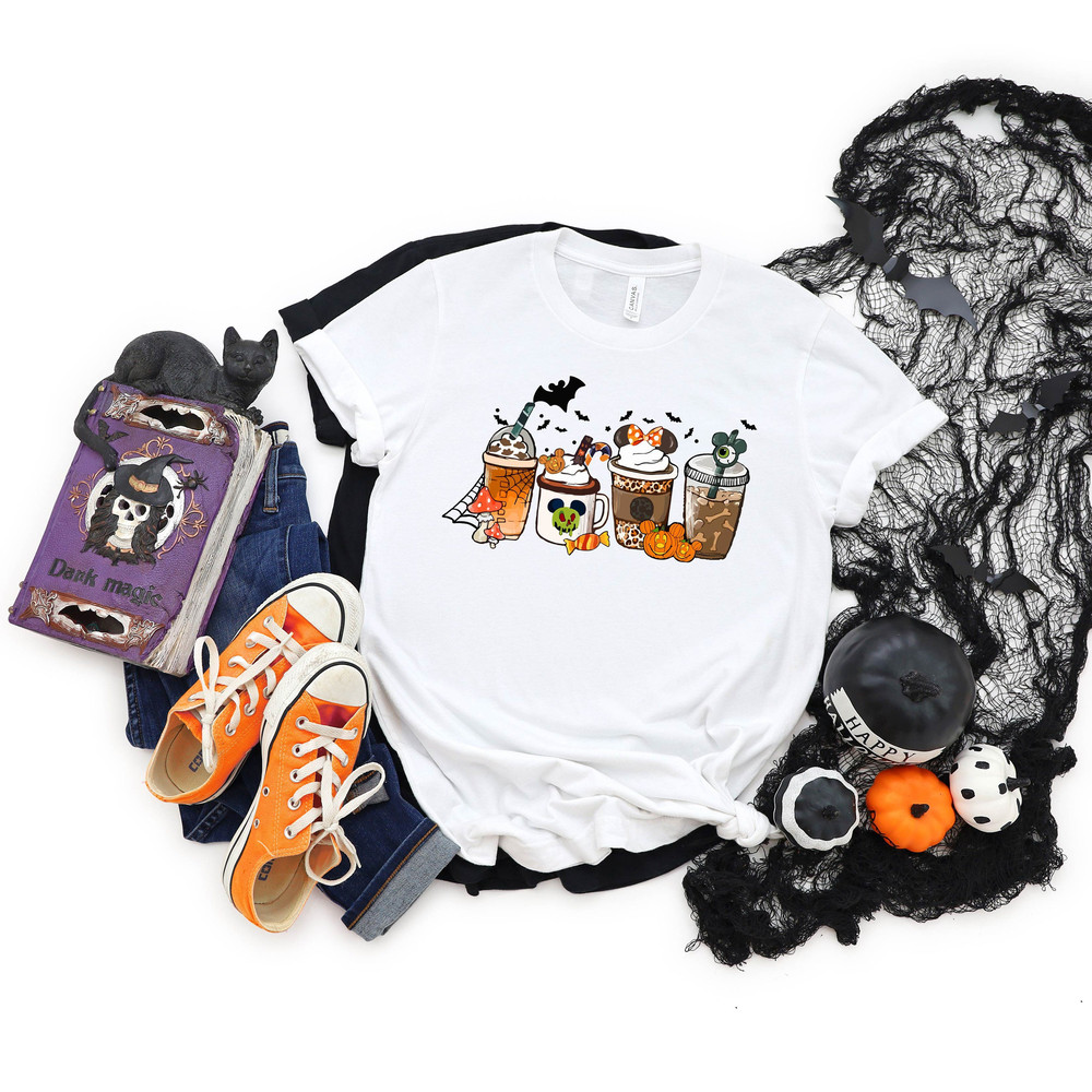 Halloween Coffee Shirt, Fall Coffee Shirt, Coffee Lover Halloween Shirt, Spooky Coffee Shirt, Coffee Lover Shirt, Spooky Season T-Shirts.jpg