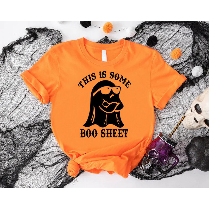 Boo Halloween Shirt, This Is Some Boo Sheet Shirt, Cute Halloween Gift, Halloween Ghost Shirt, Spooky Vibes Shirt, Cute Spooky Season Shirt.jpg
