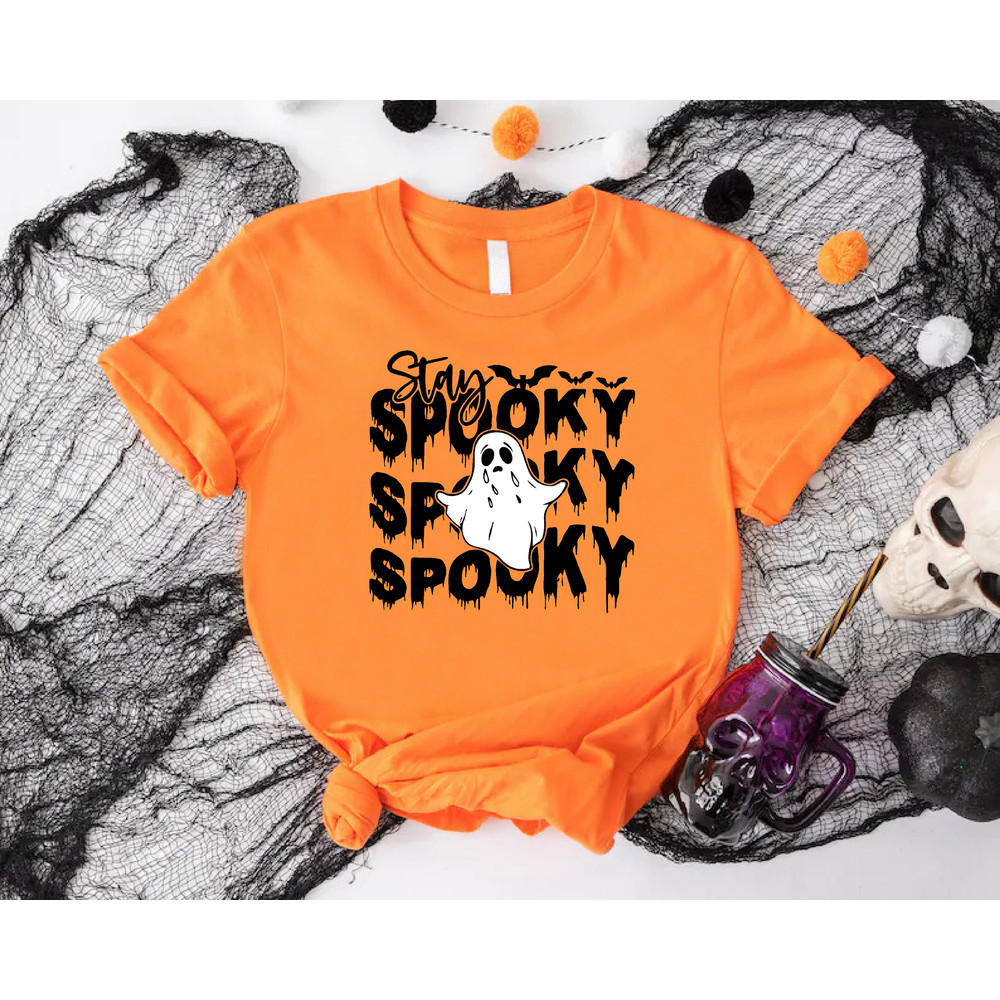 Cute Spooky Shirt, Groovy Spooky Shirt, Spooky Season Shirt, Happy Fall Shirt, Ghost Shirt, Holiday Season Shirt, Family Halloween Shirt.jpg