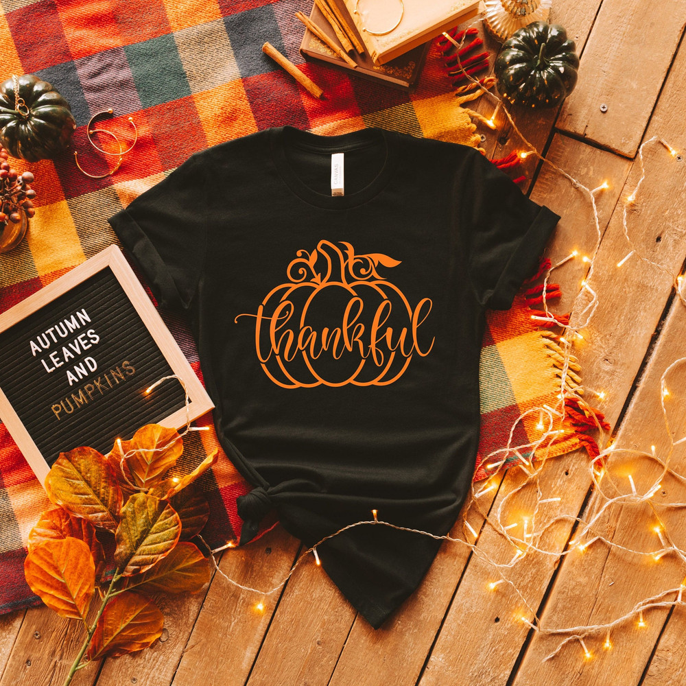 Thankful Pumpkin Shirt, Cheetah Pumpkin Shirt,Thanksgiving Shirt, Thankful Shirt,Fall Shirt, Hello Pumpkin,Family Matching Shirt.jpg