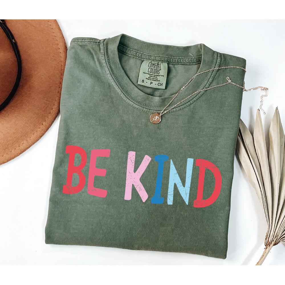 Comfort ColorsĀ® Be Kind Teacher Shirt, Choose Kindness Shirt, Retro Teacher Shirt, Back to School Shirt, Elementary School Teacher Shirt.jpg