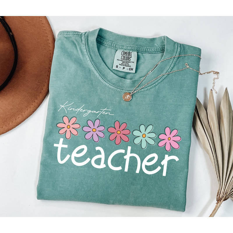 Comfort ColorsĀ® Cute Kindergarten Teacher Shirt, Back To School, First Grade Teacher Shirt, Elementary School Teacher Tee, New Teacher Gift.jpg