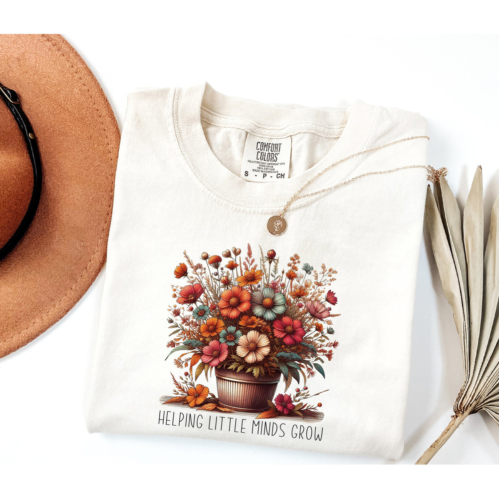 Comfort ColorsĀ® Cute Teacher Shirt, Helping Little Minds Grow, Teacher Appreciation Gift, Sped Teacher Gift, Special Education, Teacher Tee 1.jpg