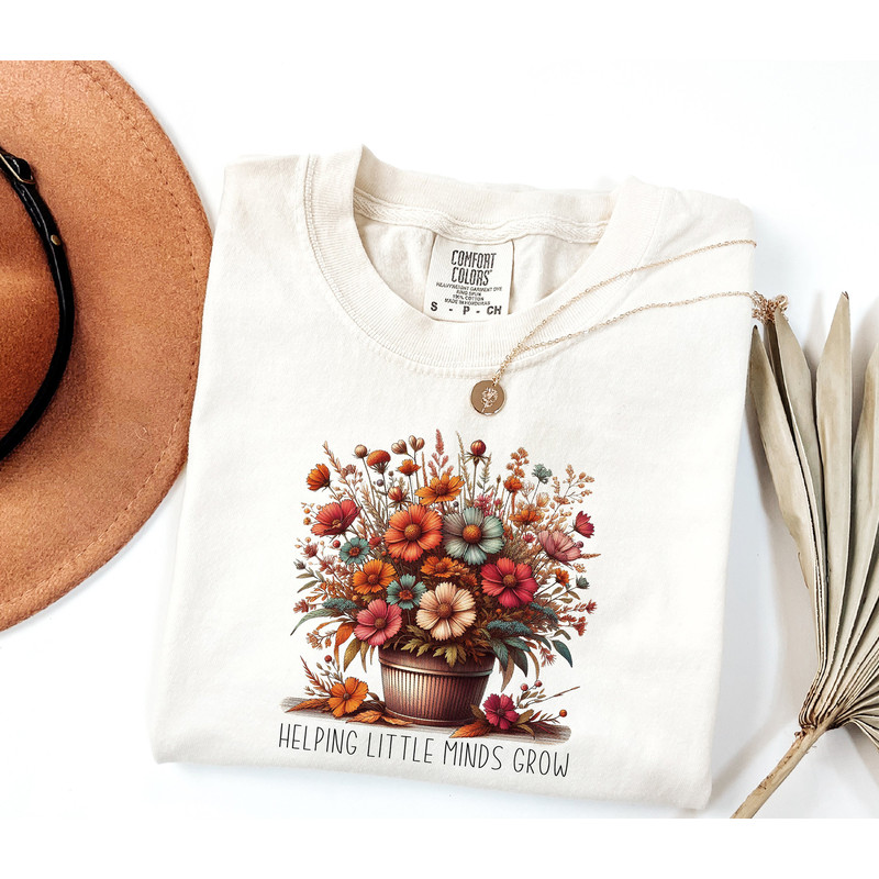 Comfort ColorsĀ® Cute Teacher Shirt, Helping Little Minds Grow, Teacher Appreciation Gift, Sped Teacher Gift, Special Education, Teacher Tee 1.jpg