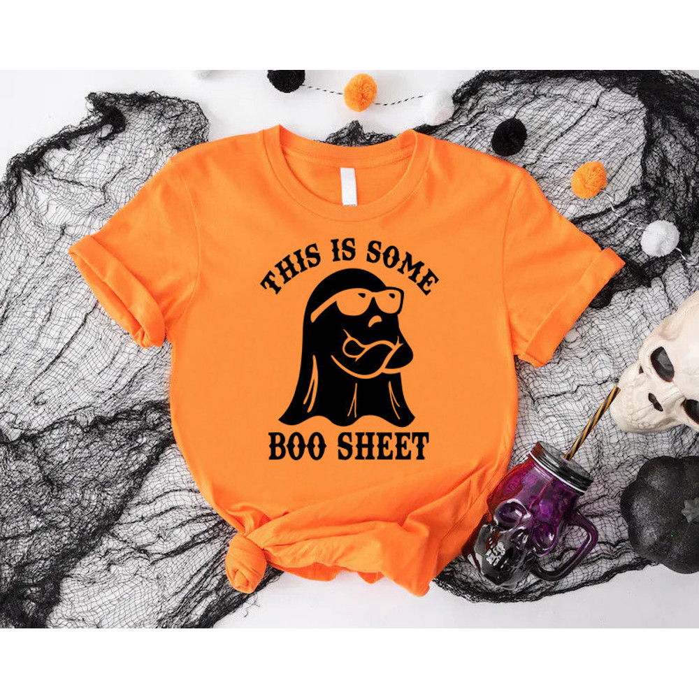 Boo Halloween Shirt, This Is Some Boo Sheet Shirt, Cute Halloween Gift, Halloween Ghost Shirt, Spooky Vibes Shirt, Cute Spooky Season Shirt.jpg