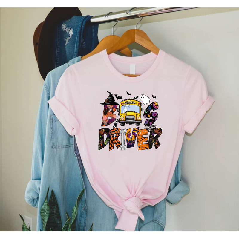 Bus Driver Shirt, Bus Driver Halloween Shirt, Spooky Bus Driver Shirt, Halloween Gift For Bus Driver, Halloween School Shirt,School Bus Tee.jpg