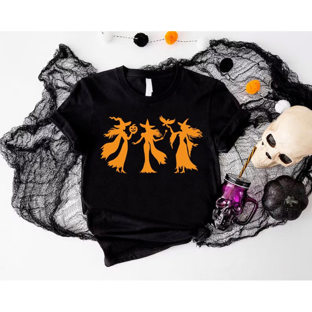 Cute Halloween Shirt For Women, Three Witches Shirt, Sanderson Sisters Shirt, Hocus Pocus Tee,Magic Shirt,Halloween Gift For Women,Witch Tee.jpg