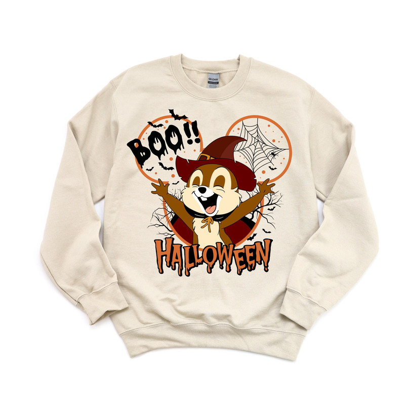 Chip and Dale Halloween Sweatshirts, Halloween Custom Family Shirt, Halloween Disney Shirt, Disney Boo Halloween Shirt, Disney Friends Shirt.jpg