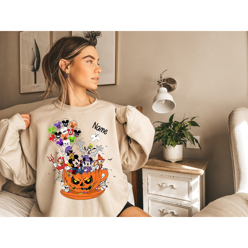 Disney Halloween Sweatshirts, Halloween Custom Family Shirt, Halloween Disney Shirt, Disney Halloween, Disney Friends Shirt, Disney Shirt.jpg