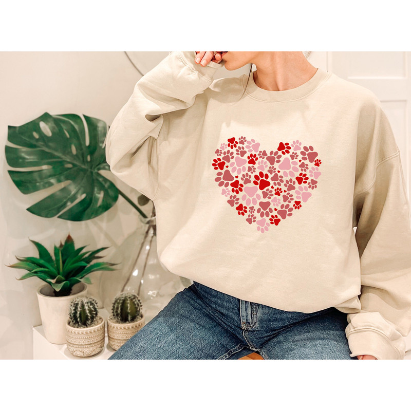 Cute Valentine's Day Paws Shirt, Dog Mom Shirt, Valentines Day, Dog Mom Gift , Funny Dog Valentines Day, Dog Owner Gift, Dog Lover Gift.jpg