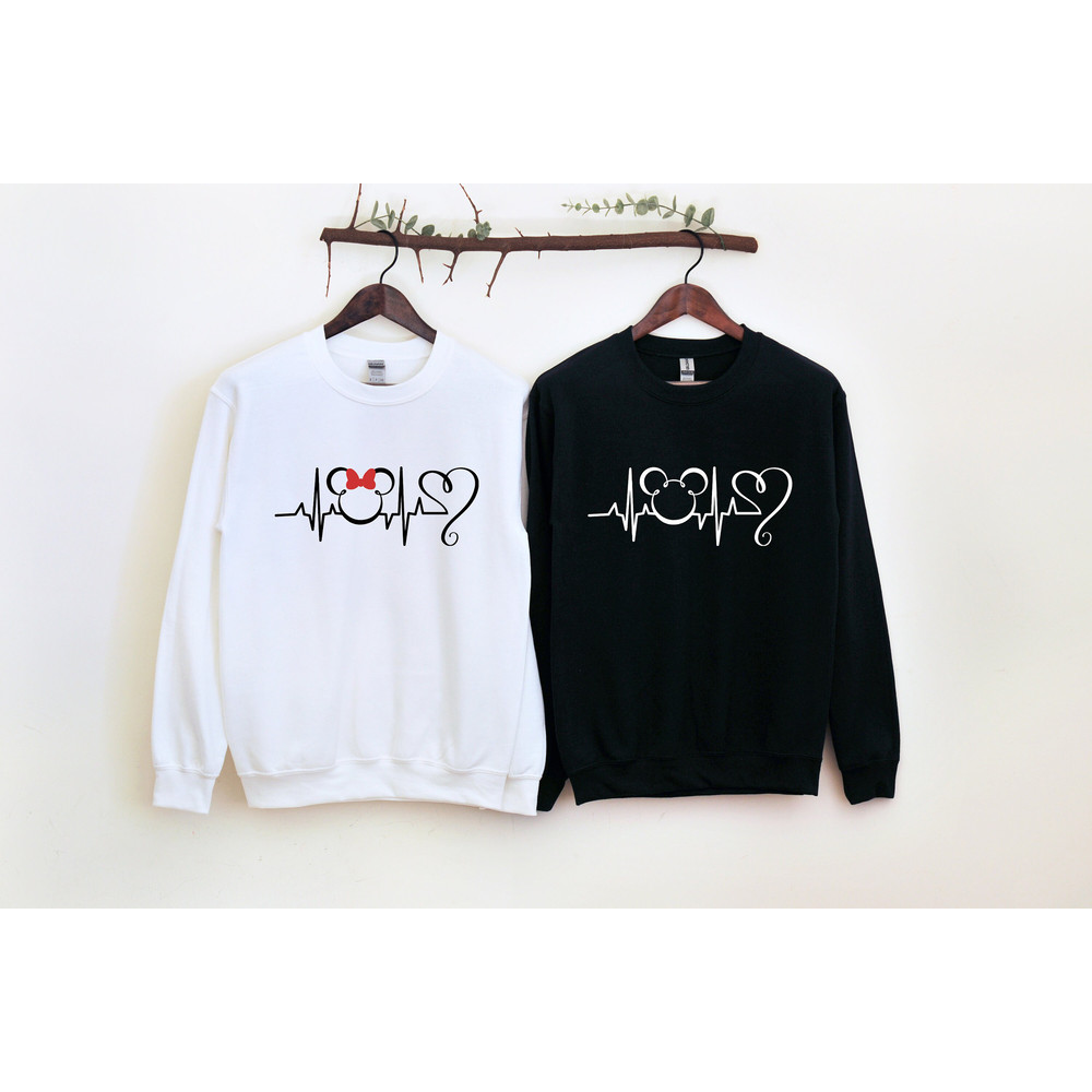 Mr Mrs Disney Heartbeat T-Shirt, Disney Matching shirts, Funny Couples Shirts, Honeymoon shirts,Husband Wife,Mickey,Minnie Tee,.jpg