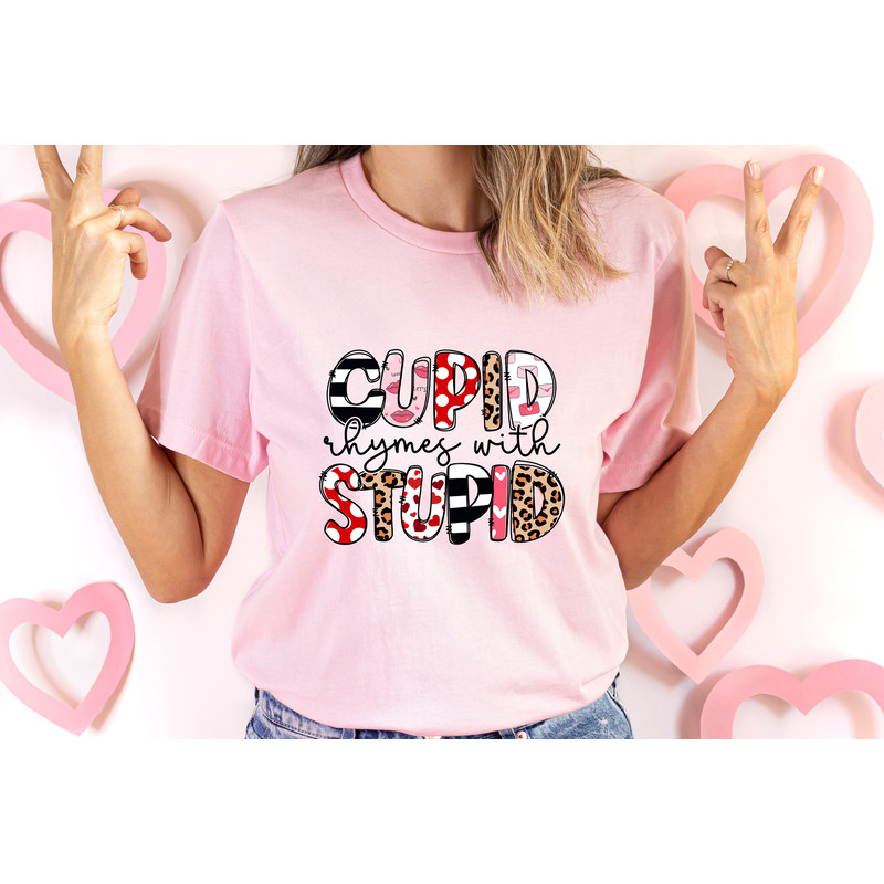 Stupid Cupid T-Shirt, Funny Graphic Tee, Funny Valentine's Day Comfort Colors Shirt, Gift For Best Friend, Gift for Valentine.jpg