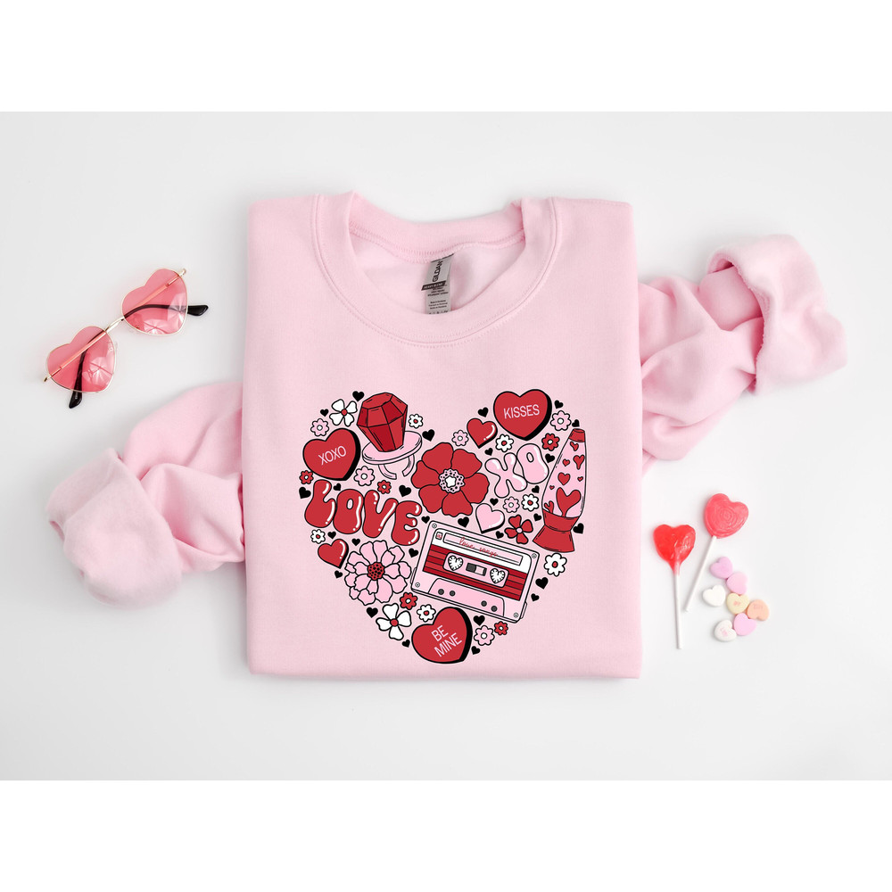 Heart Sweatshirt, Cute Valentines Shirt, Be Mine Sweatshirt, Valentines Day, Heart Shirt, I Love You Shirt, Heart Candy Shirt, Couple Shirt.jpg