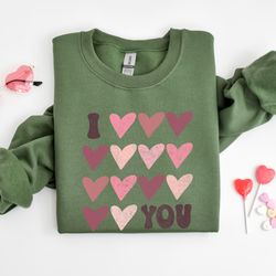 i love you sweatshirt, cute heart shirt cute heart shirt, valentines day sweatshirt, valentine sweatshirt, womens valent