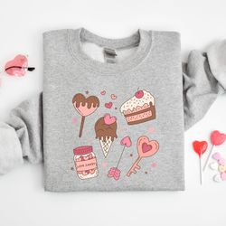 valentines day cake and candy sweatshirt, snack life, eat cake, love key,valentines day shirts for woman,valentines day
