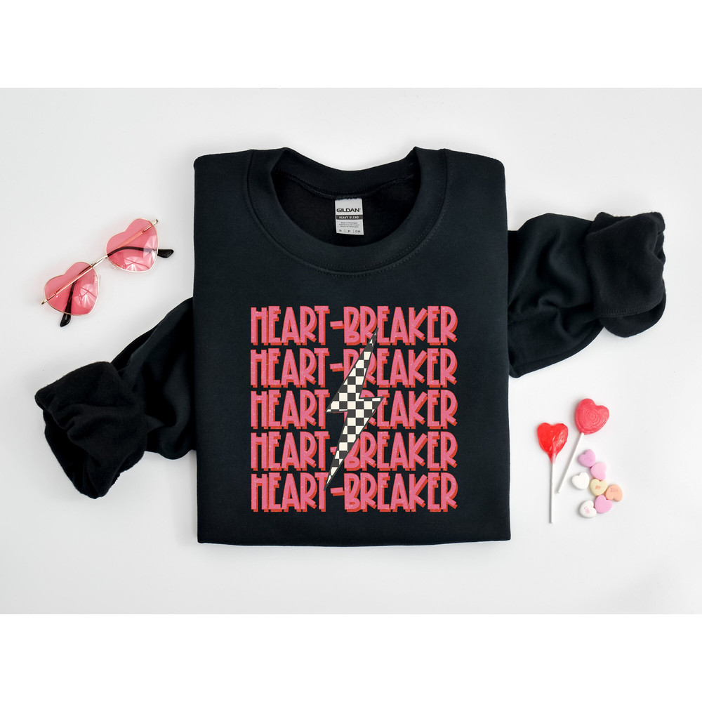 Heartbreaker Sweatshirt, Retro Valentines Day Sweatshirt, Valentines Day Shirt, Funny Sweatshirt, Valentines Day Shirt, Valentines Day Gift.jpg
