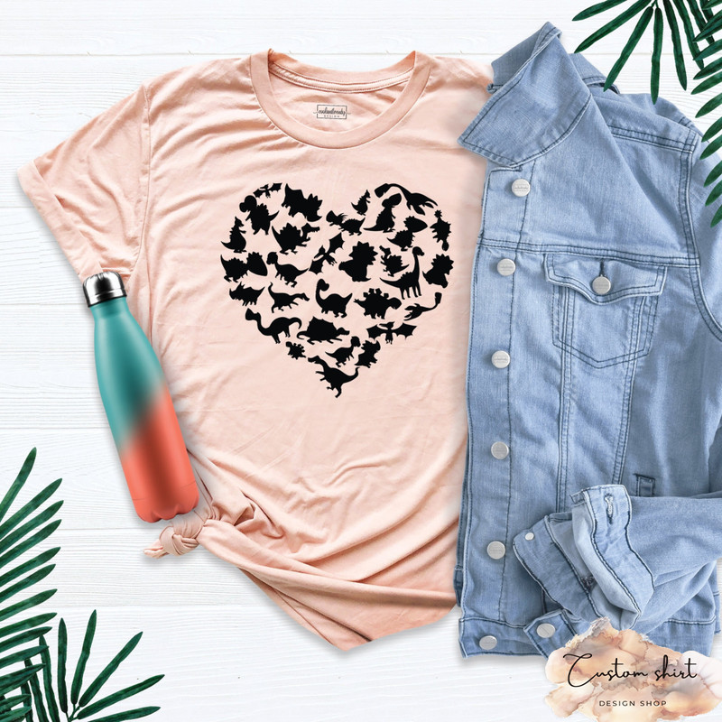 Heart of Dinosaurs Shirt, Dinosaurs Shirt, Dinosaurs Tee, Dinosaurs T Shirt for Women, Dinosaurs T Shirt for Mother Day's, Dinosaurs Lover.jpg