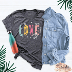 love every day shirt, valentines day love shirt, couple cute love shirt, love all day shirt, women valentine shirt, vale