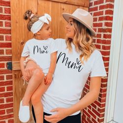 mama mini valentine shirt, mom  me valentine shirt, toddler valentine shirt, mom daughter valentine shirts, mama mini va