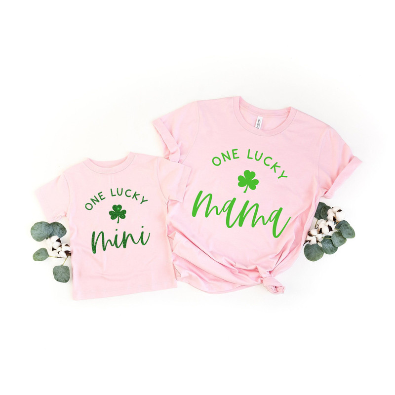 St. Patrick's Day Shirts, One Lucky Mama, One Lucky Mini Shirt, Patrick's Day Family Matching Shirt, Lucky Shamrock Shirt,Patrick's Day Gift.jpg