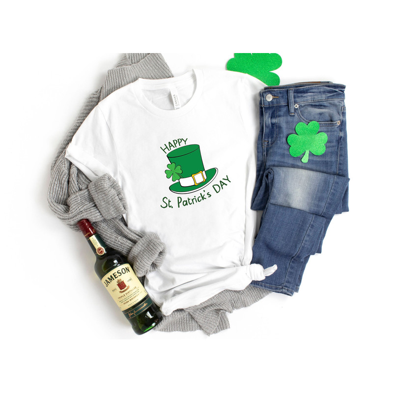Leprechaun Hat St Patrick Day Shirt, HAPPY Saint PATRICK'S Day T-Shirt, Leprechaun Green Hat Funny Irish Men Women Couple Matching Shirt.jpg