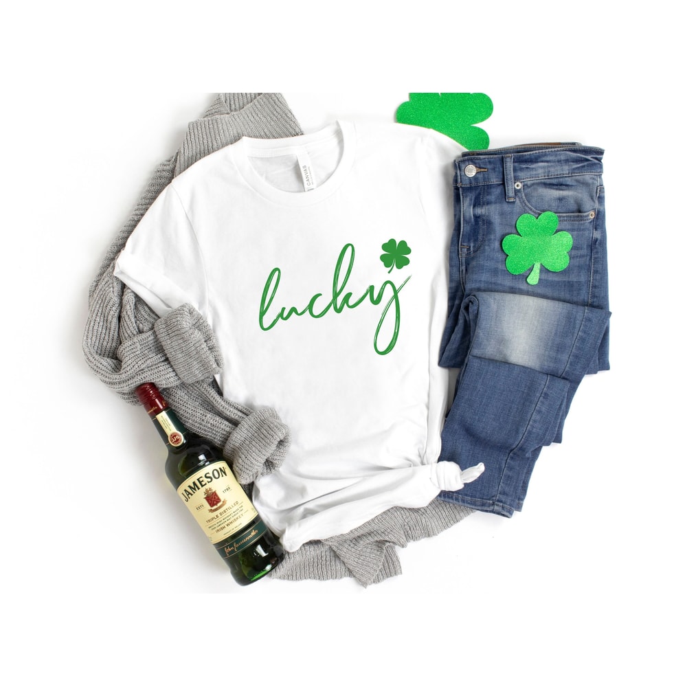 Lucky Shirt, Shamrock Shirt, Womens St Pattys Shirt, St Patricks Day Shirt, Lucky Clover Shirt, Lucky Women Shirt, Irish Shirt, Shamrock.jpg