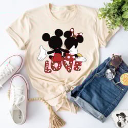 disney love shirt, mickey and minnie valentines tee, disneyland love shirt, mickey boyfriend shirt, minnie girlfriend s