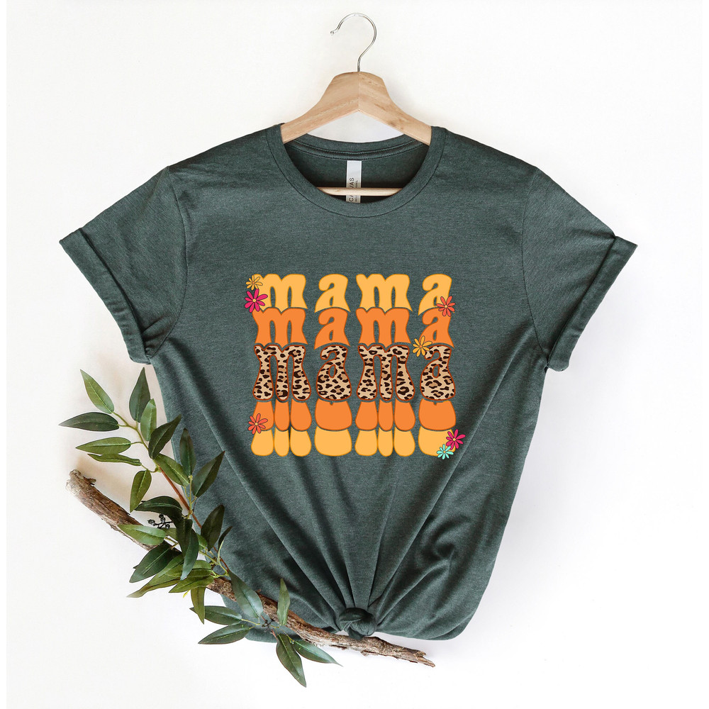 Retro Mama Shirt, Summer Mama Shirt, Boho Mama Tee, Girl Mom Shirt, Leopard Mama Shirt, Gift for Mom, Mothers Day,Mom Shirt,Mom to be Shirt.jpg