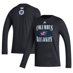 columbus blue jackets adidas retro long sleeve shirtpng
