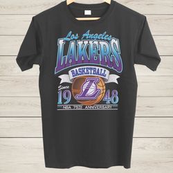 vintage 90s lakers shirt nba basketball fan tshirt
